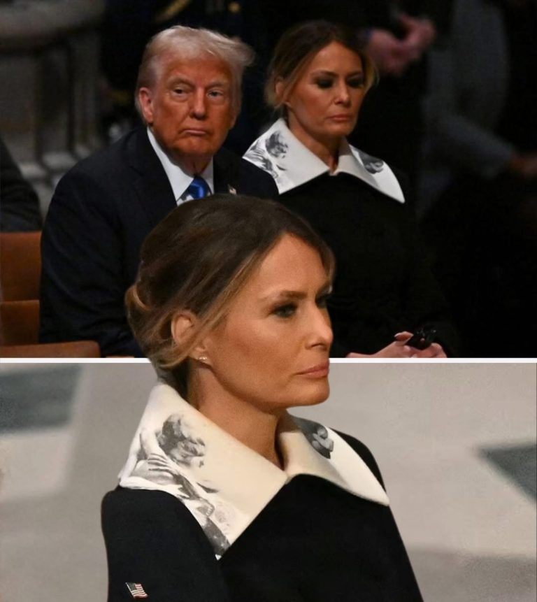 All eyes were on Melania at the former