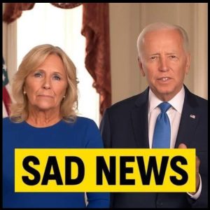 Joe Biden with tears in his eyes make the sad news