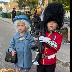 My Kids Dressed Up for a Parade in England
