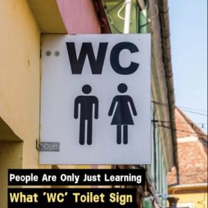 What the letters ‘WC’ on bathroom doors