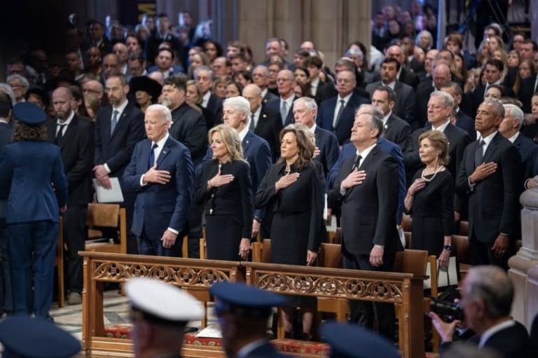 Kamala Harris Posts Photo from Carter Funeral