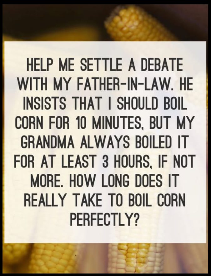 Timing Guide: Boil Corn on the Cob to Perfection