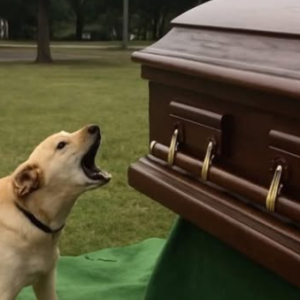 Dog Barks at Coffin at Funeral