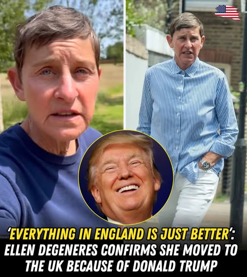 Ellen DeGeneres Blames Trump for Leaving the