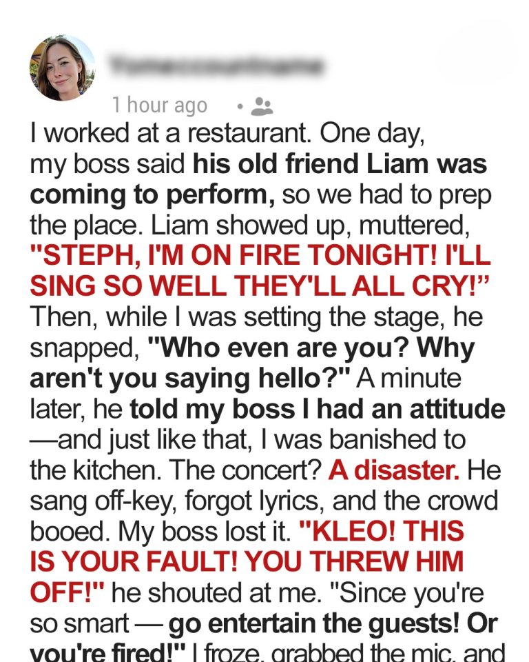I Worked at a Restaurant When My Boss Blamed Me fo