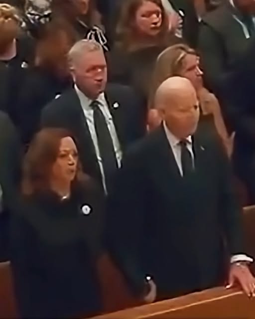 Joe Biden and Kamala Harris Seen Together Attending