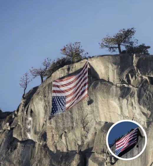 Upside-Down American Flag At Yosemite National Park
