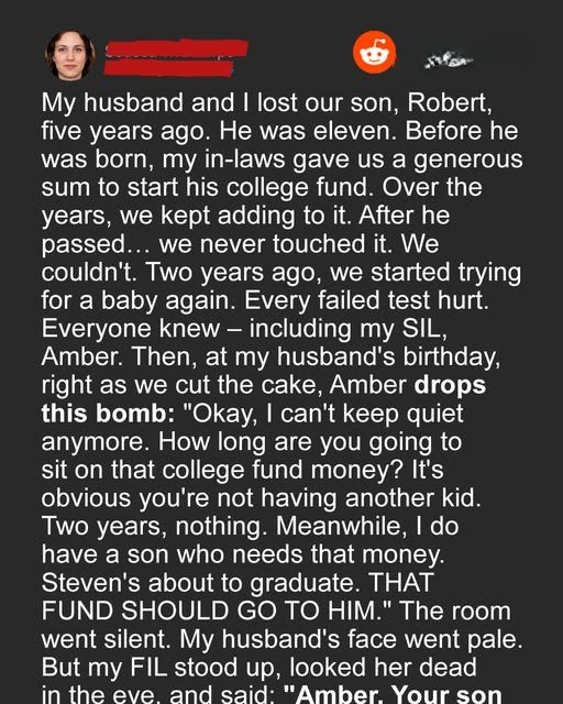 My SIL Demanded I Give My Late Son’s College