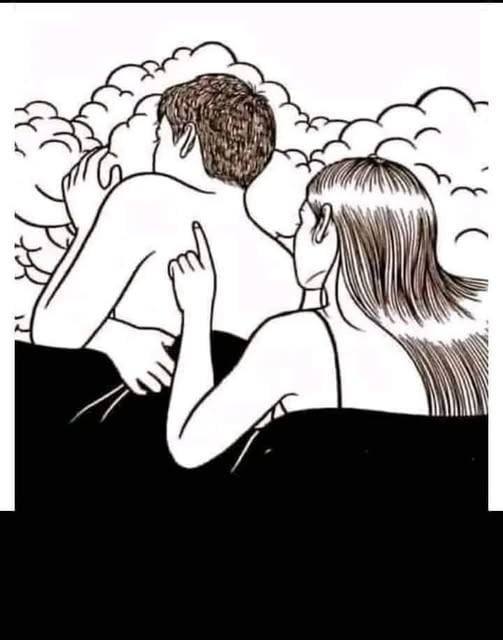 If your partner turns their back o