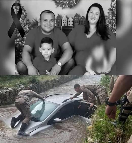 Family found in car in river they were with their