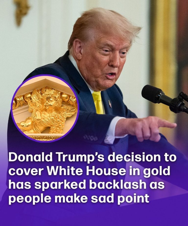 Donald Trump’s decision to cover White House in gold