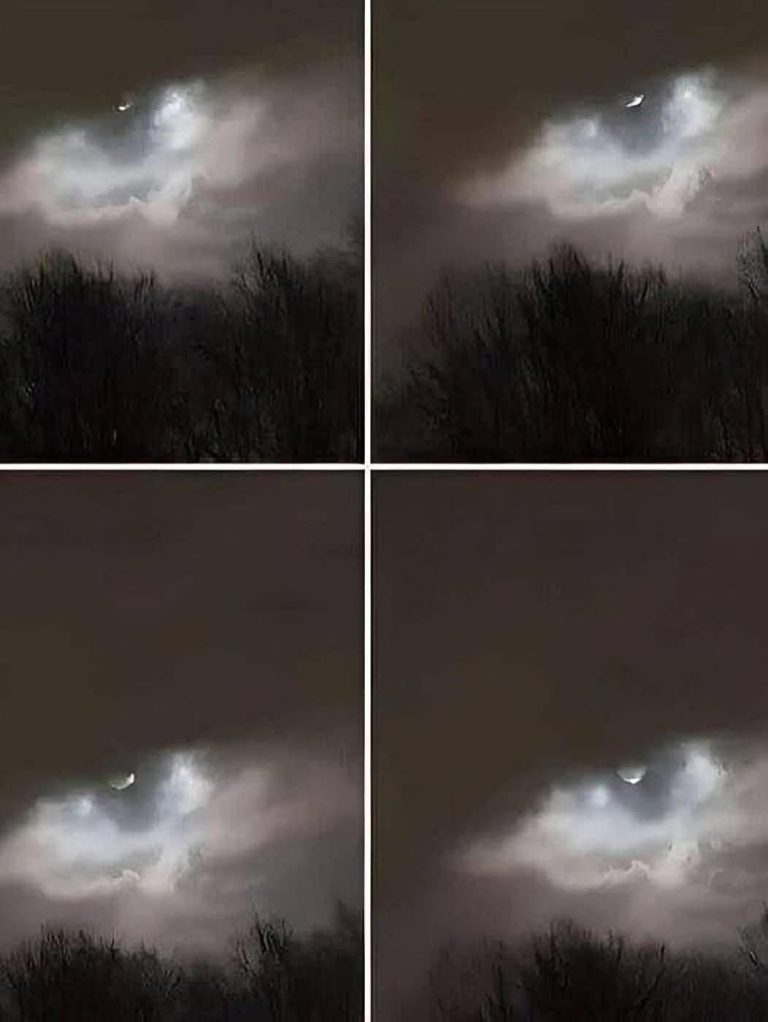 My brother took this photo about 21 km from our house: