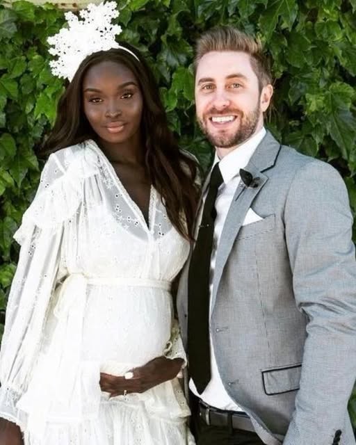 The dark-skinned model got married to a blue-eyed blonde