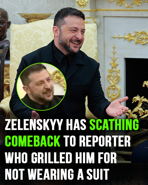 Zelenskyy’s “epic” comeback to reporter who slammed him for not wearing suit