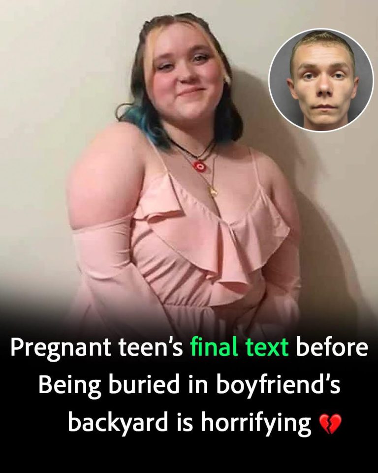 Chilling text from pregnant teen found d