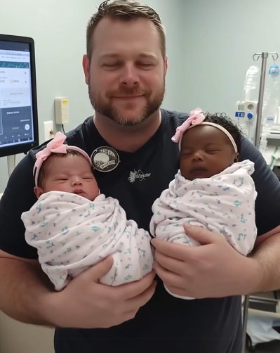 I went to the hospital to collect my wife and newborn twins