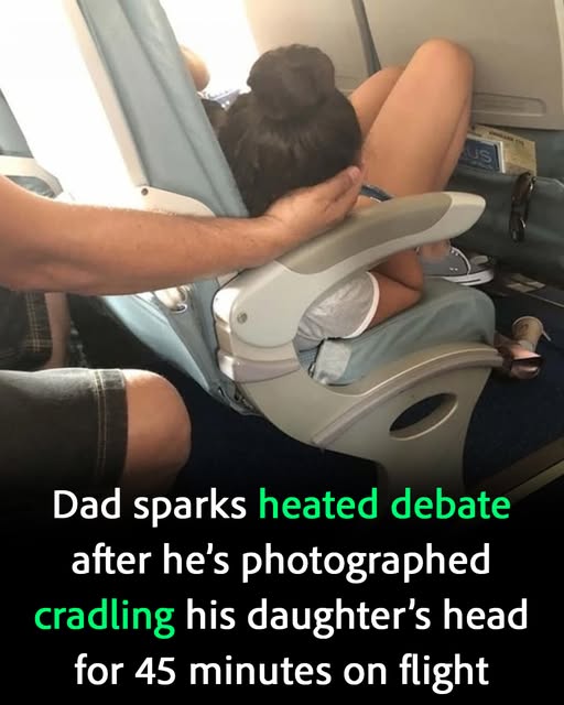 Dad sparks debate holding daughter’s head 45 mins