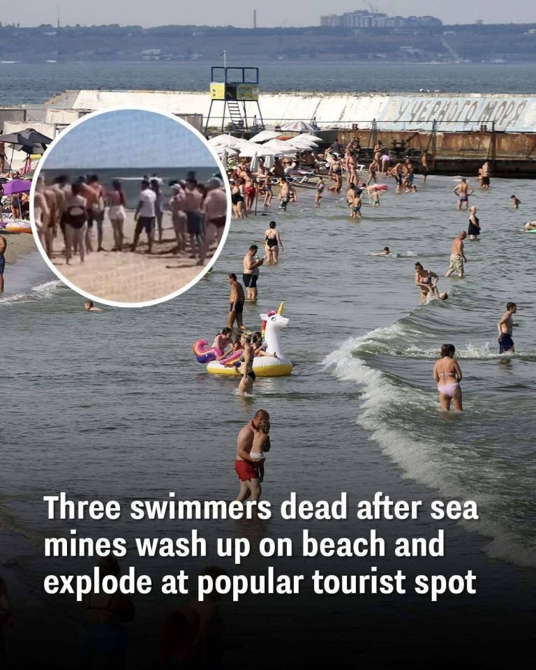 Three beachgoers dead after sea mines wash up