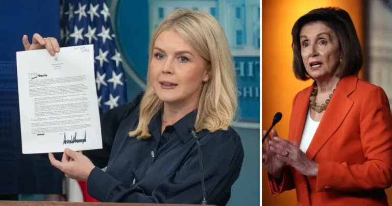 Leavitt Slams Pelosi Over Stock Trades As Trump