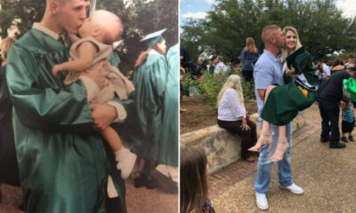 RecordDad & Daughter Recreate High School Grad Photo After…