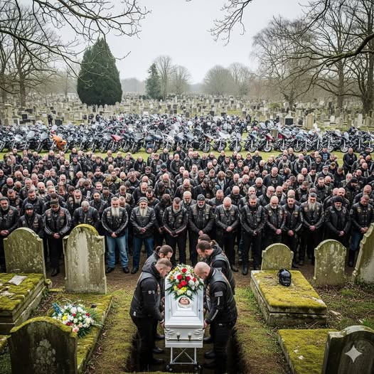 100s Of Bikers Buried The Little Boy Nobody