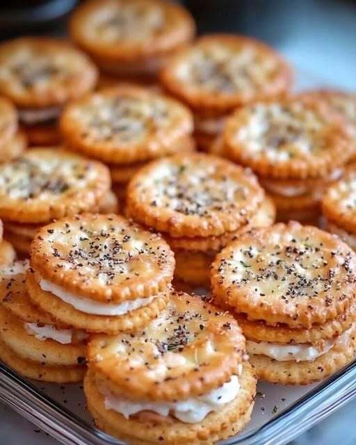 Ritz Cracker Party Sandwiches