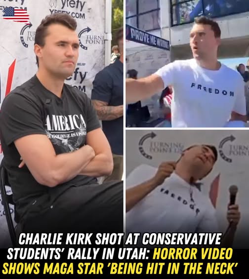 Charlie Kirk shot in the neck during Utah student