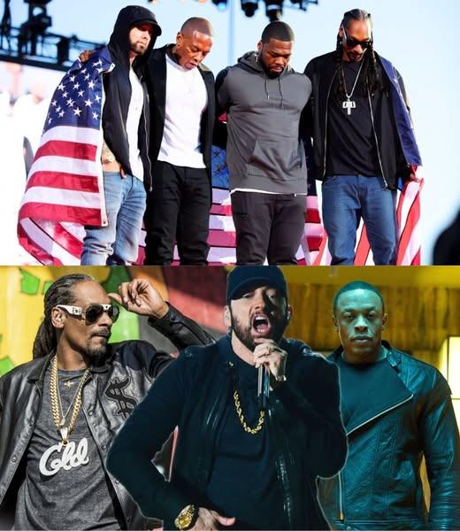 WORLD STOPS: Eminem, Dr. Dre, 50 Cent, and