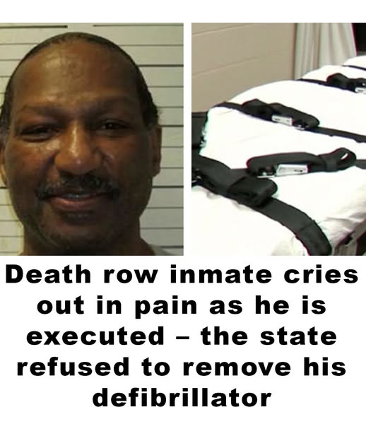 Inmate screams in pain as state refuses