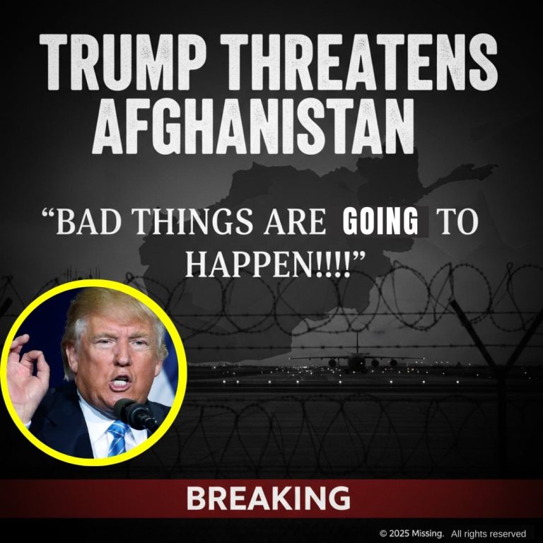 TRUMP THREATENS AFGHANISTAN