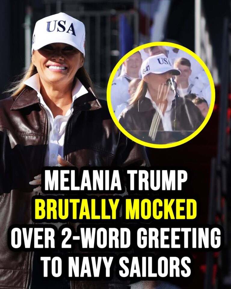 Melania Trump mocked over awkward 2-word