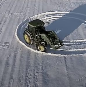 A Farmer’s Snowy Masterpiece Brings