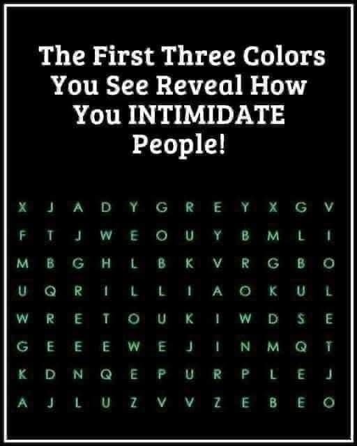The First Three Colors You See Reveal How