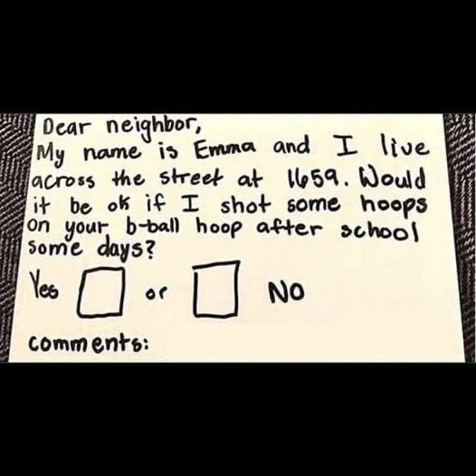 Neighbour Has Perfect Response To Little Girl’