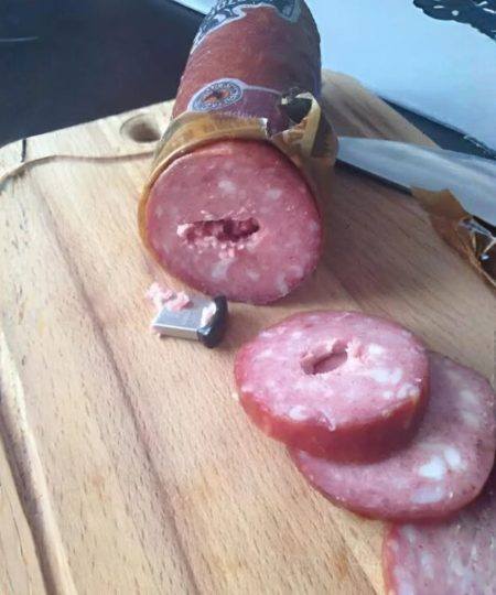 I found a flash drive in a regular sausage