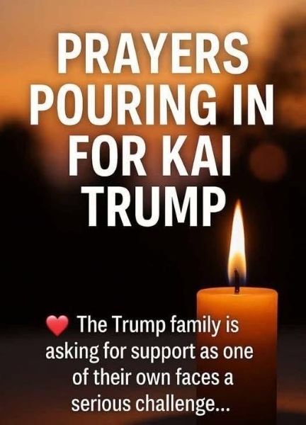 Prayers Pouring in for Kai Trump,