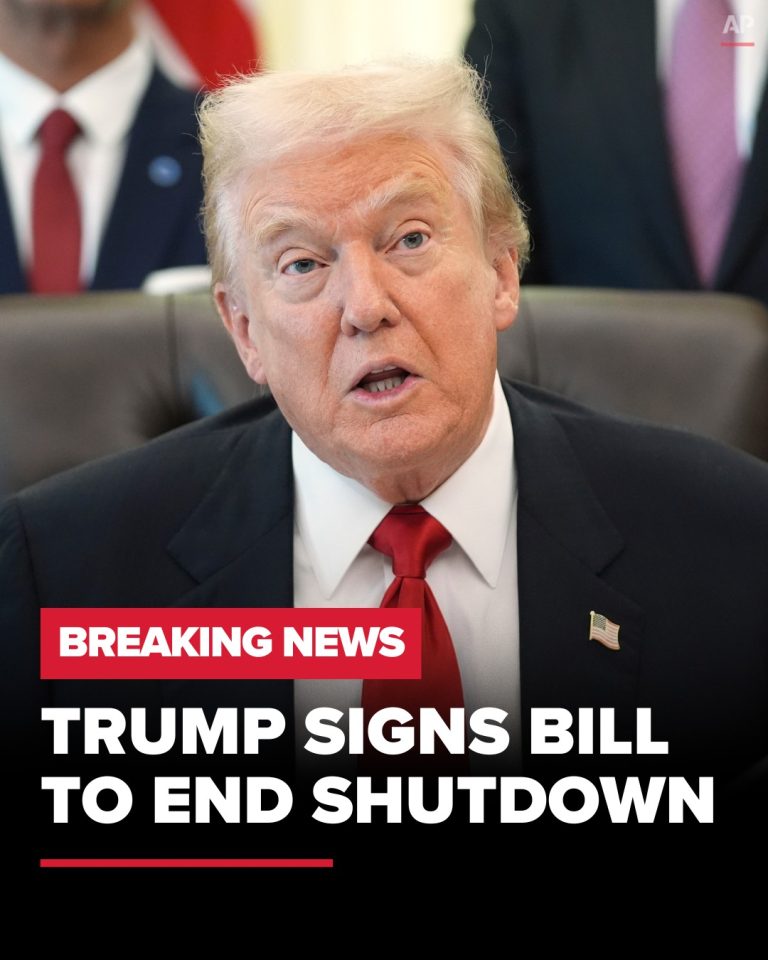 President Trump signs bill ending government