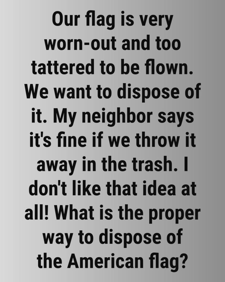 How to Properly Dispose of an American Flag