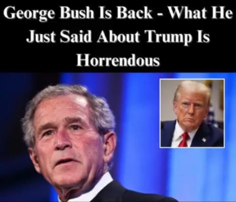 G W Bush Teams With Democrats To Denounce