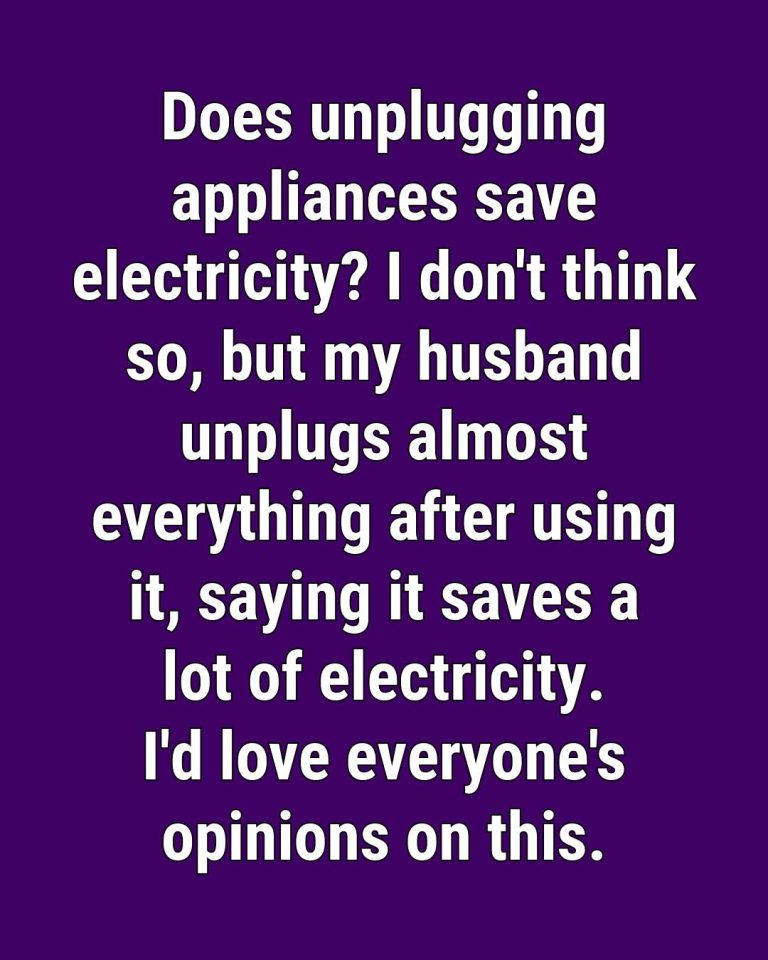 Does Unplugging Appliances Save Electricity