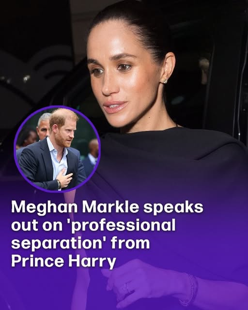 Meghan Markle speaks out on ‘professional separation’ from Prince Harry