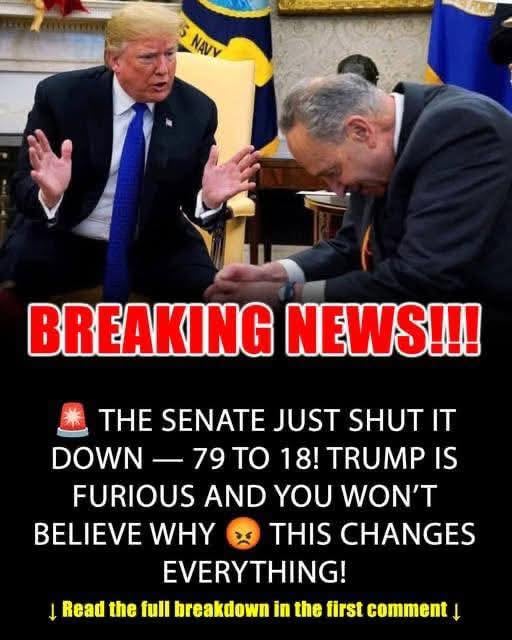 SENATE JUST SHOCKED TRUMP 79-18! YOU WON’T BELIEVE