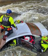 Family found in car in river they were with their