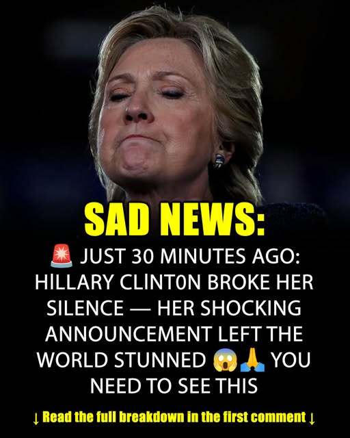 Our thoughts and prayers are with Hillary