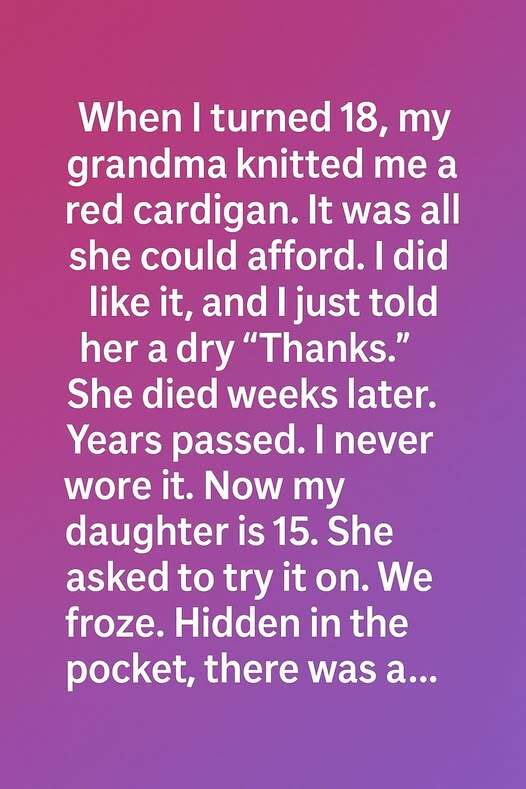 The Red Cardigan, A Hidden Message of