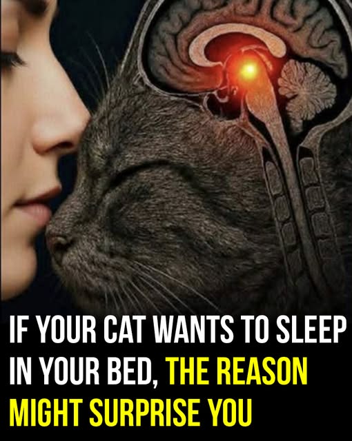 If your cat wants to sleep in your bed, the reason