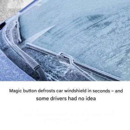 ‘Magic’ button defrosts car windshield in seconds