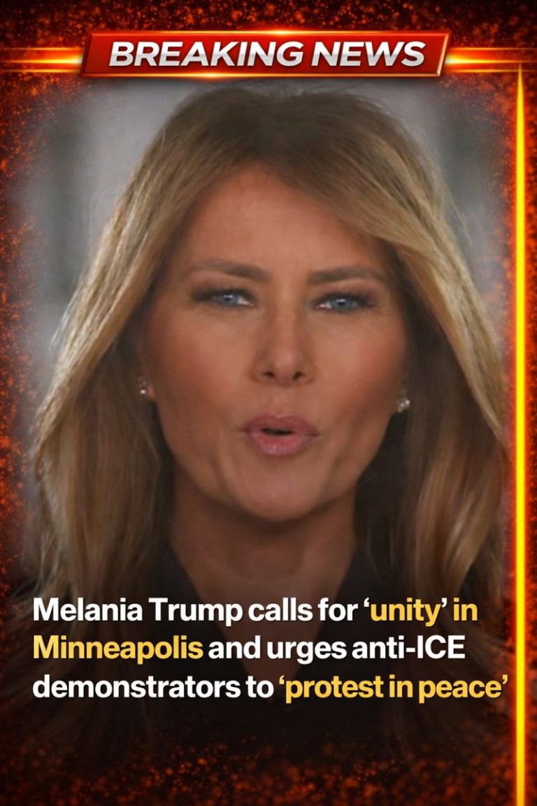 Melania Trump calls for ‘unity’ in Minneapolis