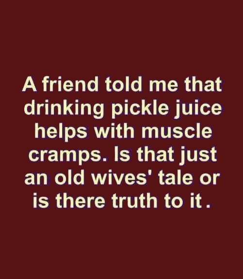 Can Pickle Juice Help With Cramps