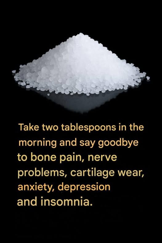 Take two tablespoons in the morning and say goodbye to..